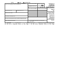 IRS Form 1099-CAP Changes in Corporate Control and Capital Structure