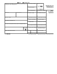 IRS Form 1099-DIV - 2019 - Fill Out, Sign Online and Download Fillable ...