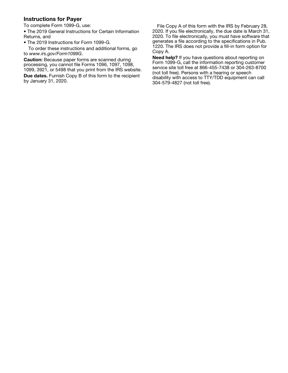 IRS Form 1099-G Certain Government Payments, Page 8