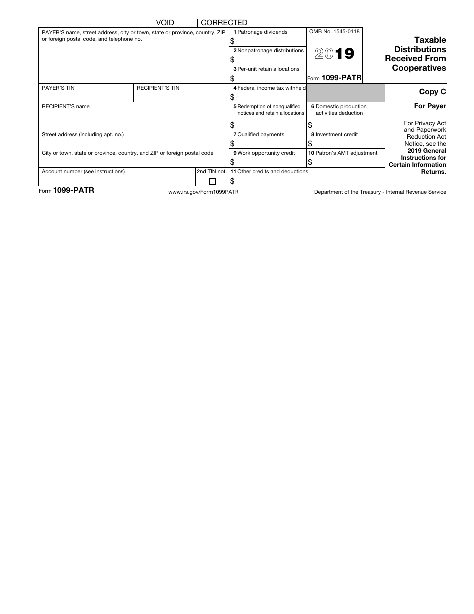 IRS Form 1099-PATR Taxable Distributions Received From Cooperatives, Page 5