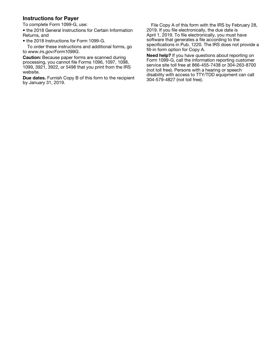 IRS Form 1099-G Certain Government Payments, Page 8