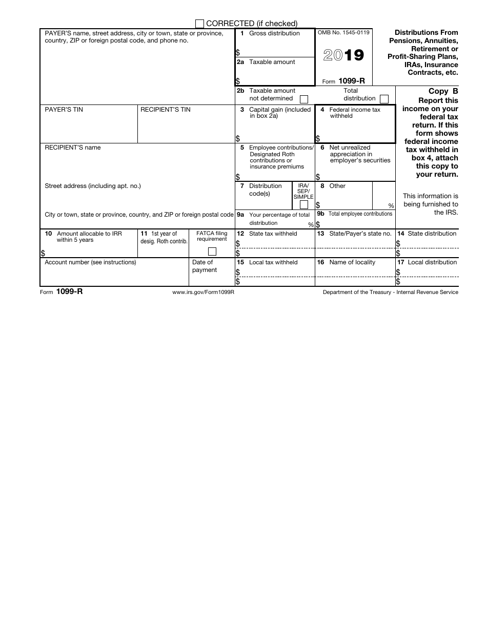 IRS Form 1099-R Distributions From Pensions, Annuities, Retirement or Profit-Sharing Plans, IRAs, Insurance Contracts, Etc., Page 4
