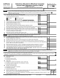 Document preview: IRS Form 1120-F Schedule H Deductions Allocated to Effectively Connected Income Under Regulations Section 1.861-8