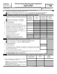 IRS Form 1120-F Schedule I Interest Expense Allocation Under Regulations Section 1.882-5