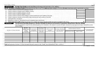 IRS Form 1118 Foreign Tax Credit - Corporations, Page 3