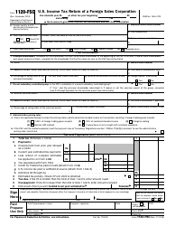 IRS Form 1120-FSC U.S. Income Tax Return of a Foreign Sales Corporation