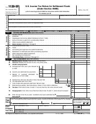 IRS Form 1120-SF U.S. Income Tax Return for Settlement Funds (Under Section 468b)