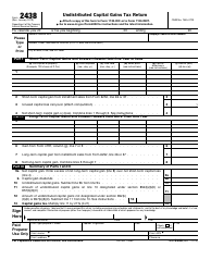 IRS Form 2438 Undistributed Capital Gains Tax Return