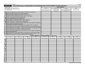 IRS Form 5471 Schedule E Income, War Profits, and Excess Profits Taxes Paid or Accrued, Page 2