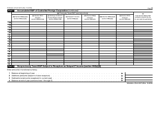 IRS Form 5471 Schedule J Accumulated Earnings &amp; Profits (E&amp;p) of Controlled Foreign Corporation, Page 2