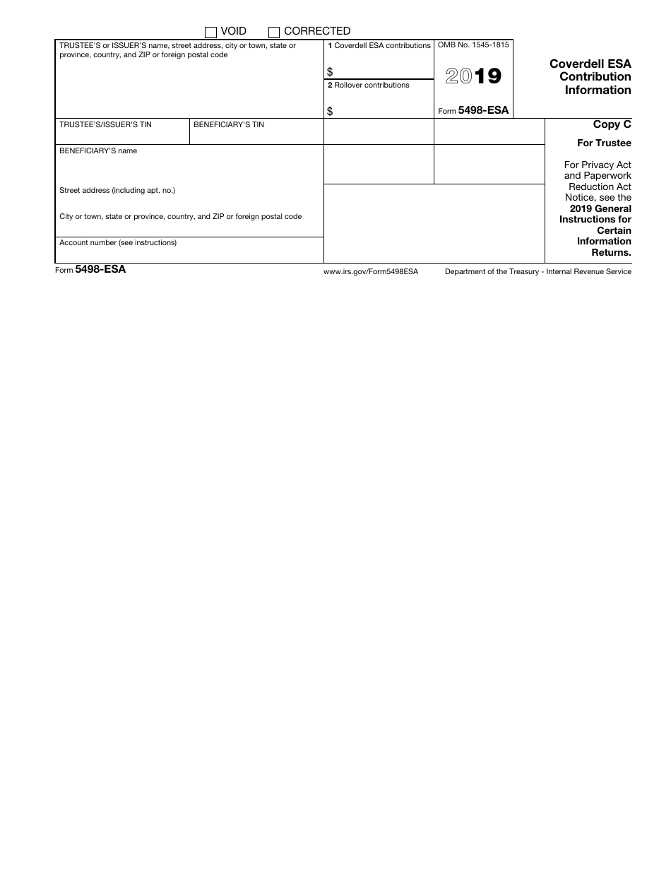 IRS Form 5498-ESA Coverdell Esa Contribution Information, Page 4