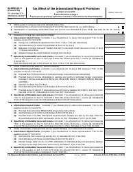 Document preview: IRS Form 5713 Schedule C Tax Effect of the International Boycott Provisions