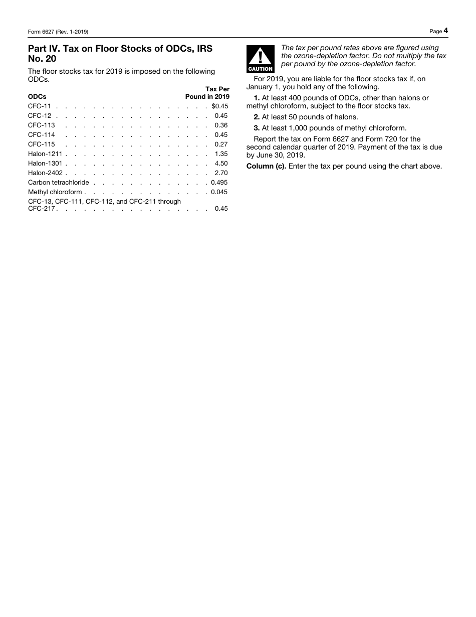 IRS Form 6627 Environmental Taxes, Page 4