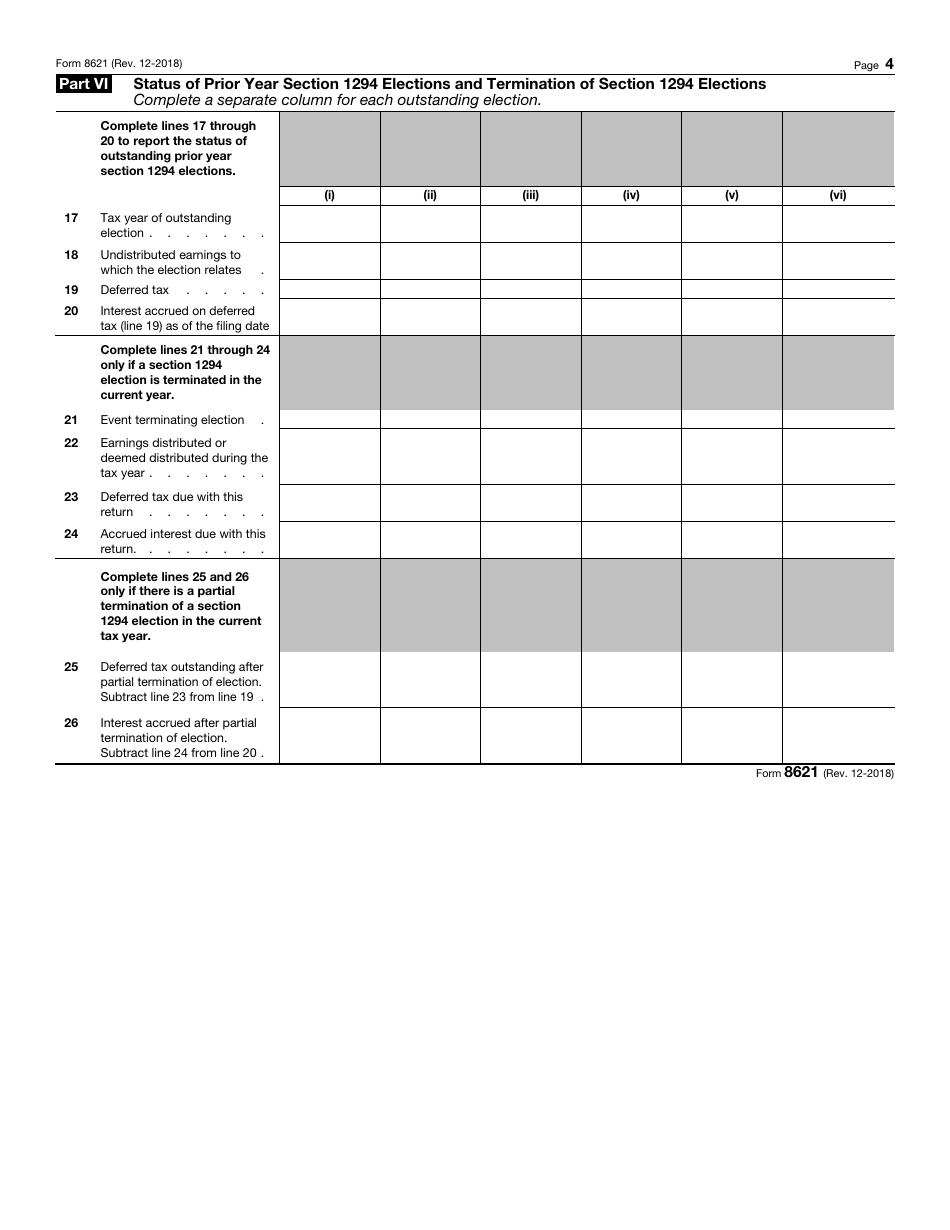 IRS Form 8621 - Fill Out, Sign Online and Download Fillable PDF ...