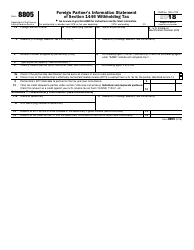 IRS Form 8805 Foreign Partner&#039;s Information Statement of Section 1446 Withholding Tax, Page 2