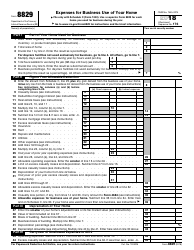 IRS Form 8829 Download Fillable PDF or Fill Online Expenses for ...