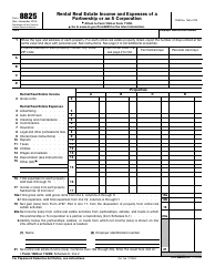 Document preview: IRS Form 8825 Rental Real Estate Income and Expenses of a Partnership or an S Corporation