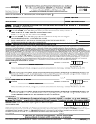 IRS Formulario 8878(SP) Autorizacion De Firma Para Presentar La Declaracion Por Medio Del IRS E-File Para El Formulario 4868(Sp) O El Formulario 2350(Sp) (Spanish)