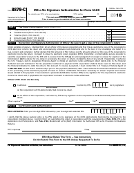 IRS Form 8879-C - 2018 - Fill Out, Sign Online and Download Fillable ...