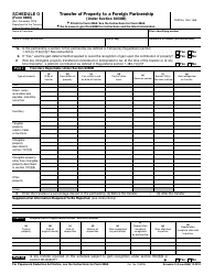 IRS Form 8865 Schedule O Download Fillable PDF or Fill Online Transfer