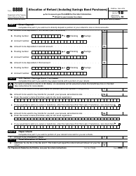 IRS Form 8888 Download Fillable PDF or Fill Online Allocation of Refund ...