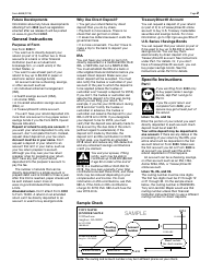 IRS Form 8888 Allocation of Refund (Including Savings Bond Purchases), Page 2