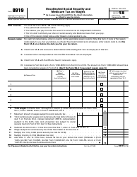 Document preview: IRS Form 8919 Uncollected Social Security and Medicare Tax on Wages