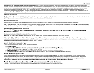 IRS Form 8980 Partnership Request for Modification of Imputed Underpayments Under IRC Section 6225(C), Page 17