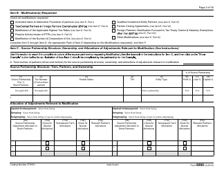 IRS Form 8980 Partnership Request for Modification of Imputed Underpayments Under IRC Section 6225(C), Page 2