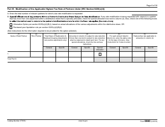 IRS Form 8980 Partnership Request for Modification of Imputed Underpayments Under IRC Section 6225(C), Page 6