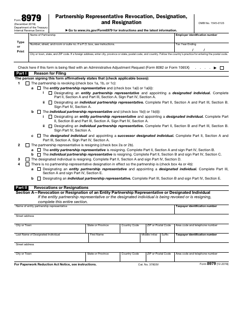 IRS Form 8979  Printable Pdf