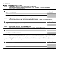 IRS Form 8979 Partnership Representative Revocation, Designation, and Resignation, Page 3