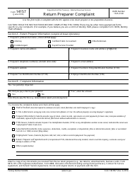 IRS Form 14157 Return Preparer Complaint