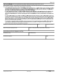 IRS Form 15028 Certification of Publicly Traded Partnership to Notify Specified Partners and Qualified Relevant Partners for Approved Modifications Under IRC Section 6225(C)(5), Page 2
