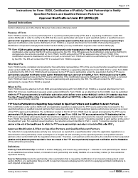 IRS Form 15028 Certification of Publicly Traded Partnership to Notify Specified Partners and Qualified Relevant Partners for Approved Modifications Under IRC Section 6225(C)(5), Page 3