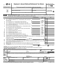 Document preview: IRS Form CT-1 Employer's Annual Railroad Retirement Tax Return