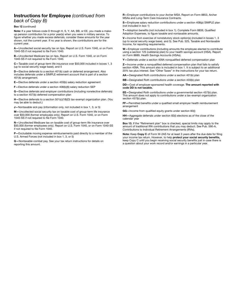 IRS Form W-2AS American Samoa Wage and Tax Statement, Page 7