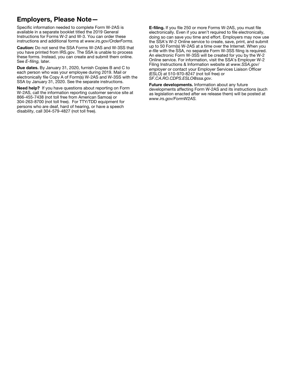 IRS Form W-2AS American Samoa Wage and Tax Statement, Page 9