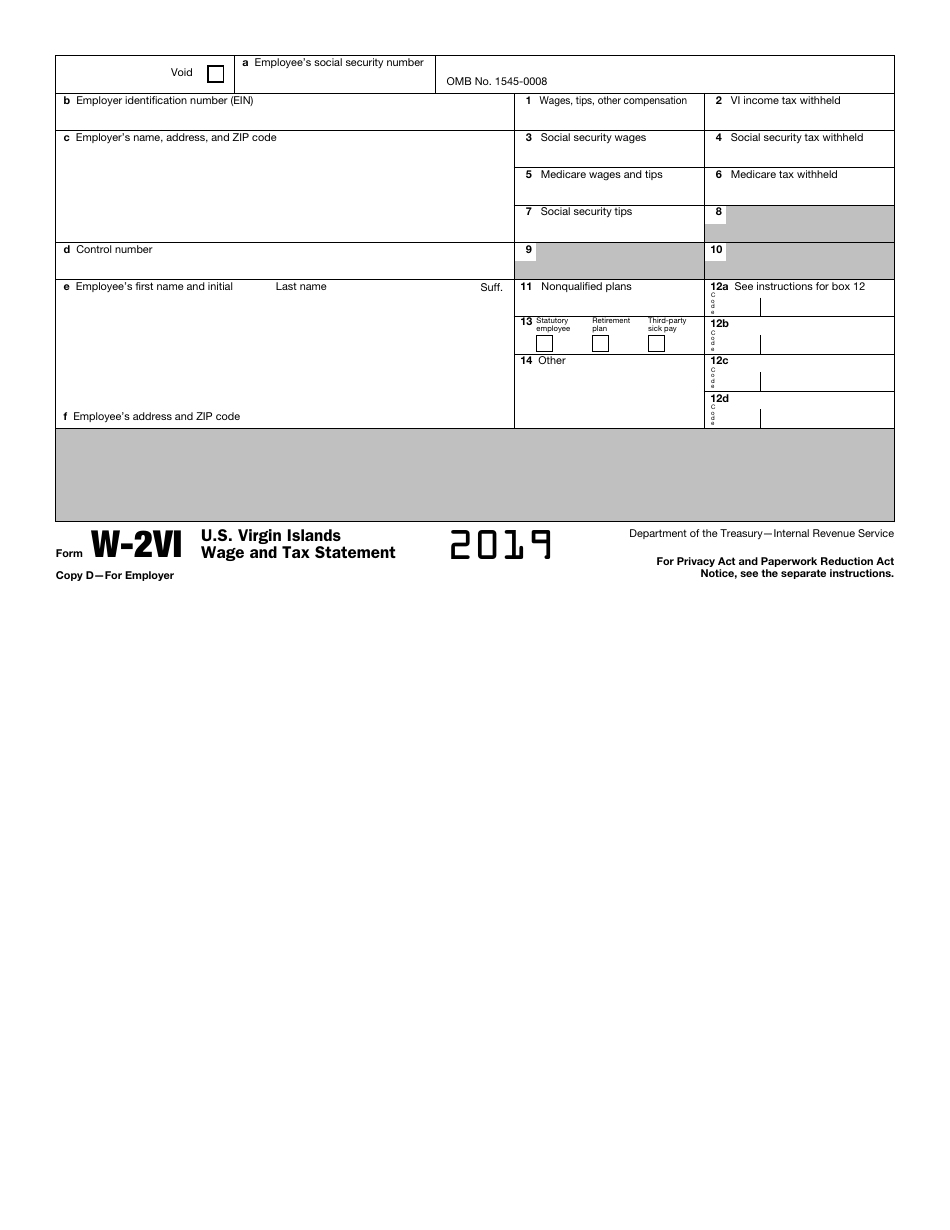IRS Form W-2VI U.S. Virgin Islands Wage and Tax Statement, Page 8