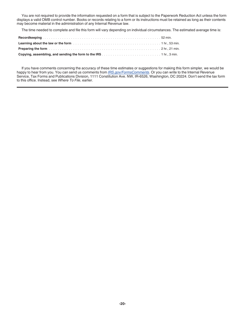 Instructions for IRS Form 709 United States Gift (And Generation-Skipping Transfer) Tax Return, Page 20