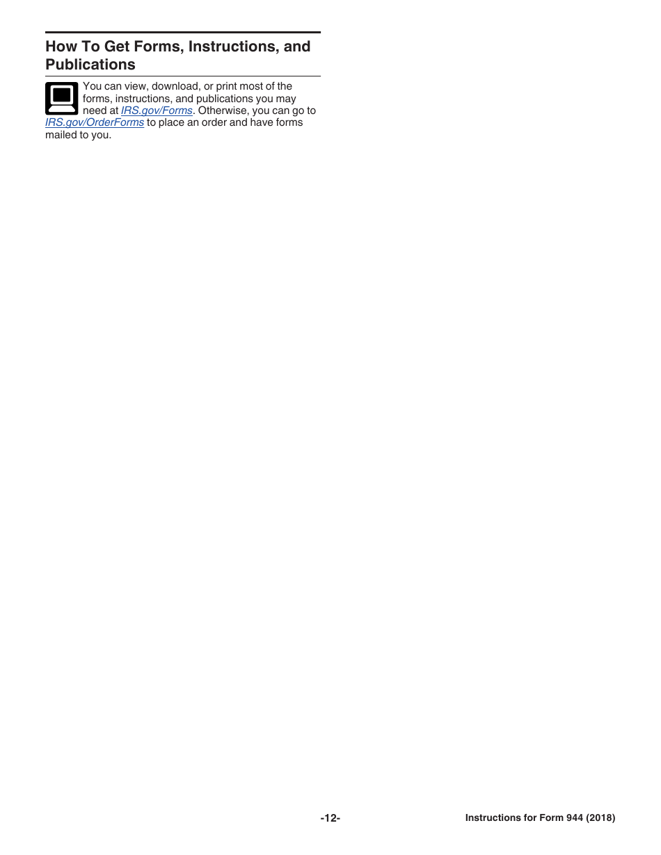 Instructions for IRS Form 944 Employers Annual Federal Tax Return, Page 12