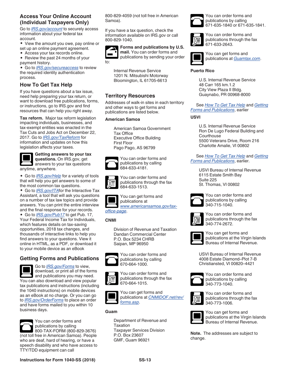 Instructions for IRS Form 1040-SS U.S. Self-employment Tax Return (Including the Additional Child Tax Credit for Bona Fide Residents of Puerto Rico), Page 13
