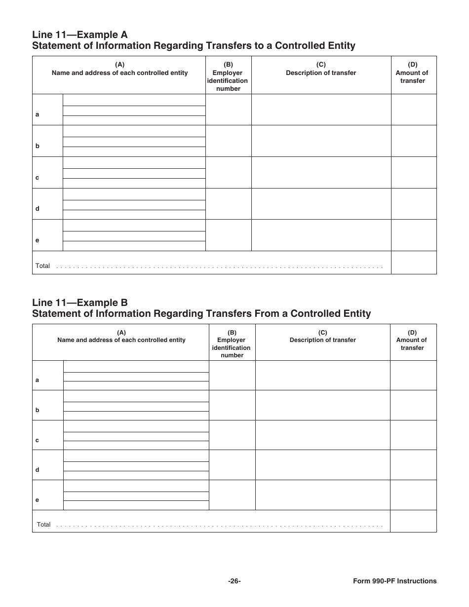 Instructions for IRS Form 990-PF Return of Private Foundation or Section 4947(A)(1) Nonexempt Charitable Trust Treated as a Private Foundation, Page 26