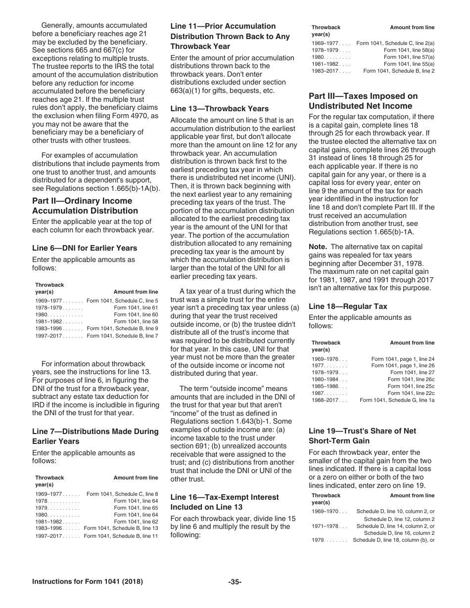 Instructions for IRS Form 1041 Schedule A, B, G, J, K-1 U.S. Income Tax Return for Estates and Trusts, Page 35