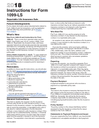 Document preview: Instructions for IRS Form 1099-LS Reportable Life Insurance Sale