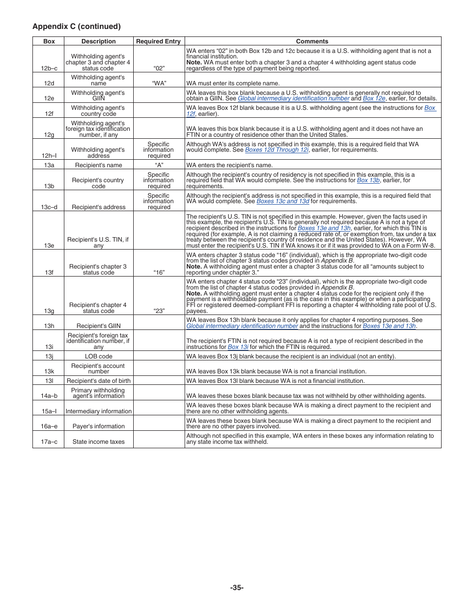 Instructions for IRS Form 1042-S Foreign Persons U.S. Source Income Subject to Withholding, Page 35