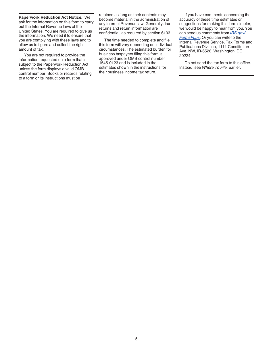 Instructions for IRS Form 1120-SF U.S. Income Tax Return for Settlement Funds, Page 5