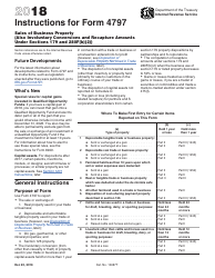 Document preview: Instructions for IRS Form 4797 Sales of Business Property