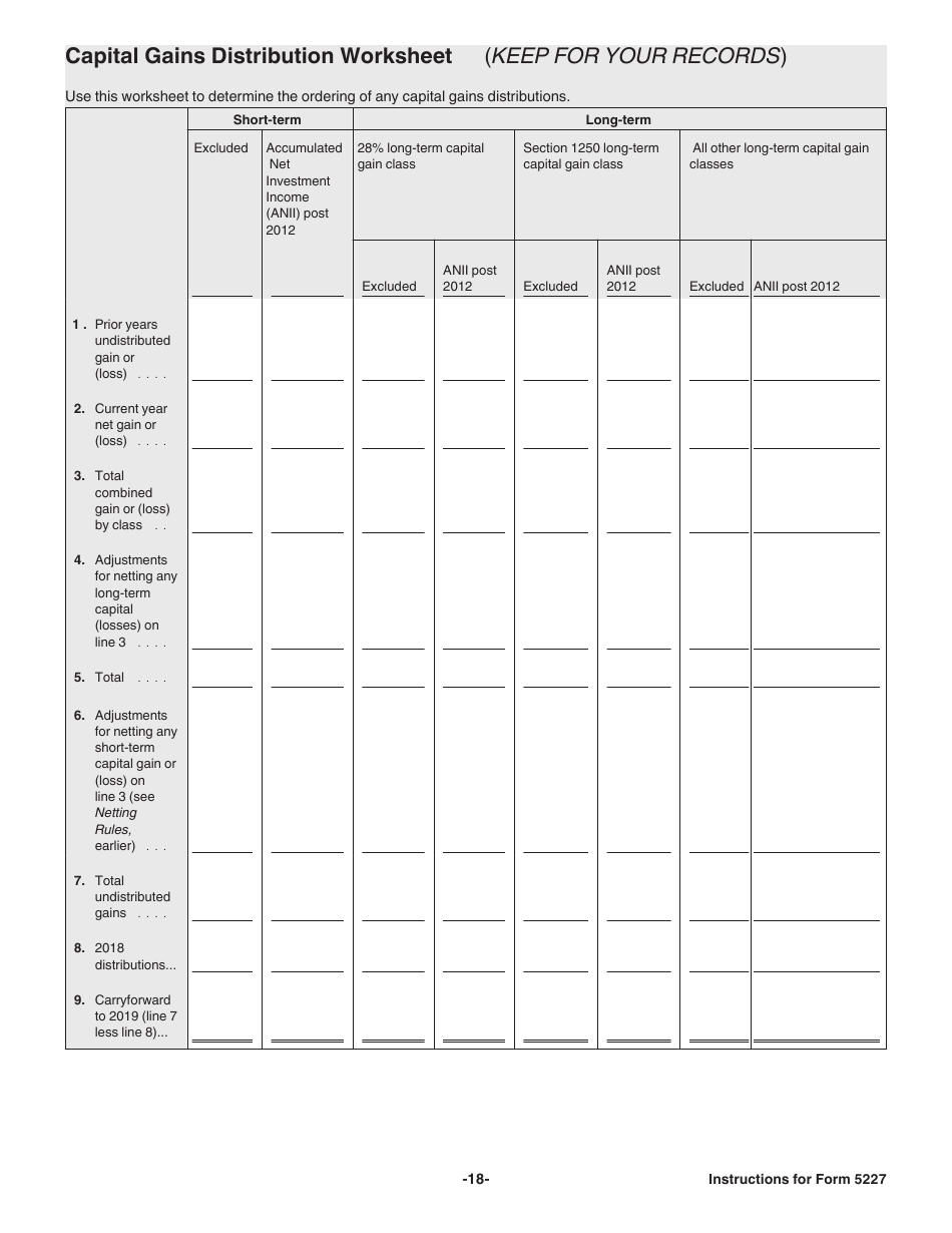 Instructions for IRS Form 5227 Split-Interest Trust Information Return, Page 18