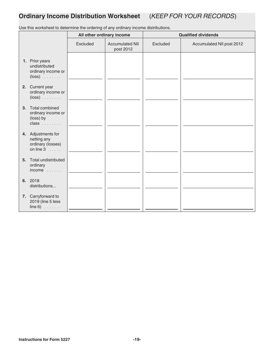 Instructions for IRS Form 5227 Split-Interest Trust Information Return, Page 19